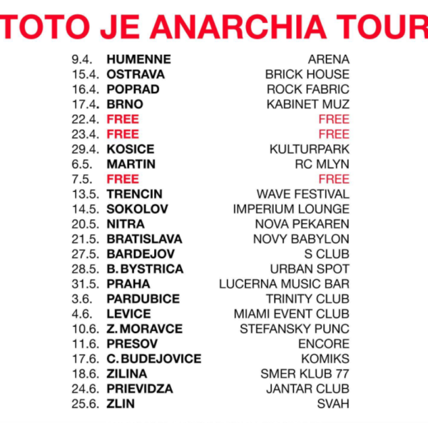 samey anarchia tour